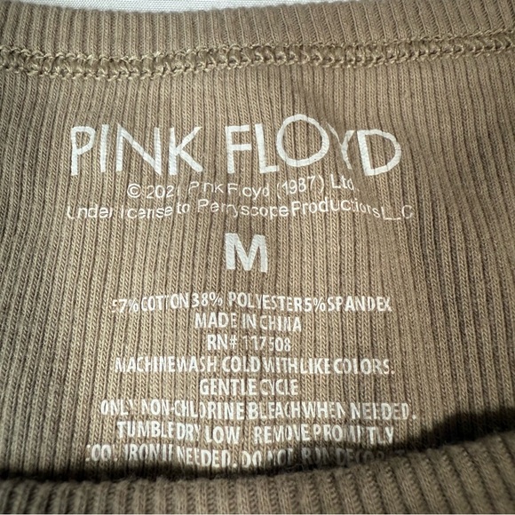 Pink Floyd Brown Crop Top - Picture 6 of 8